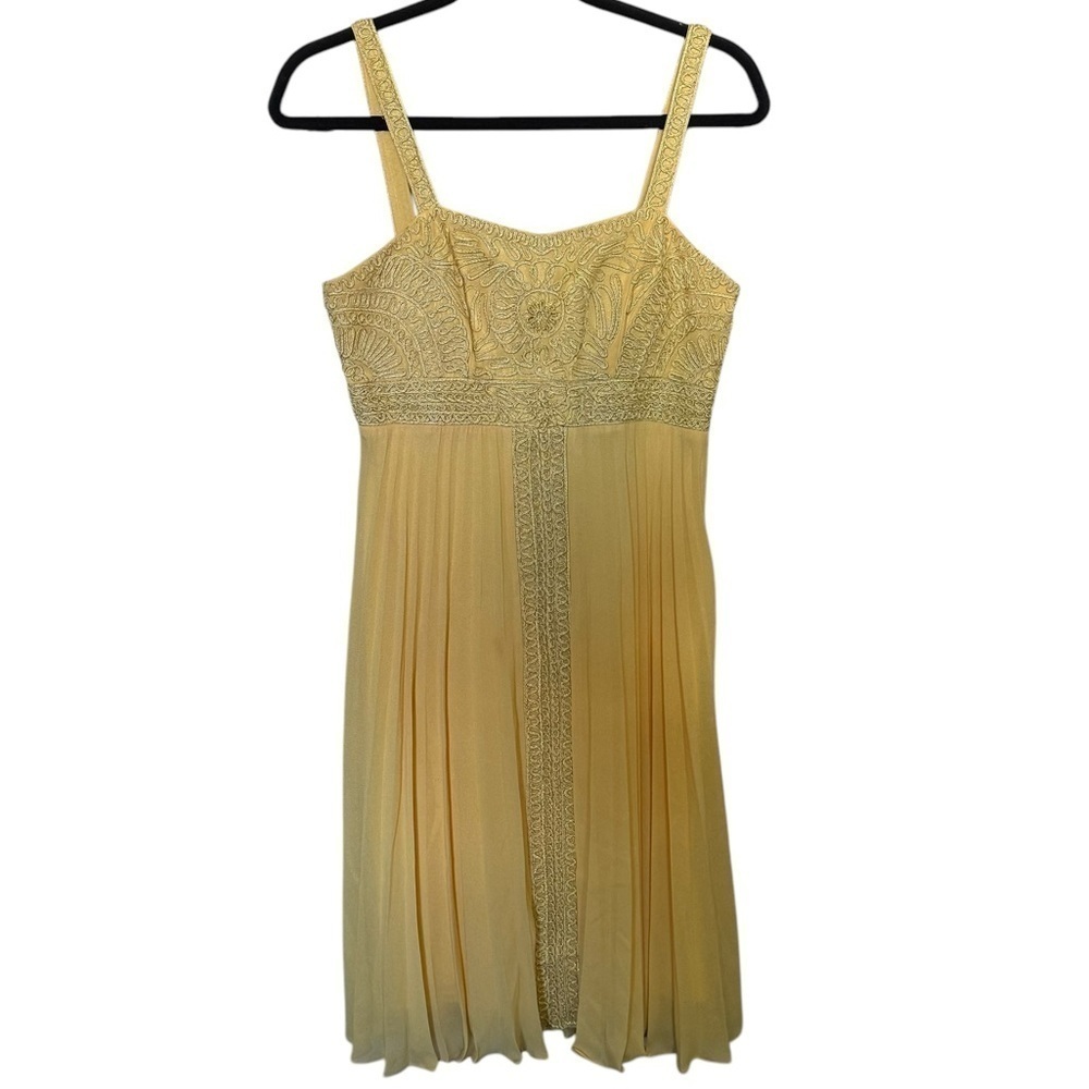 SueWong Chiffon Embroidered Mini Dress